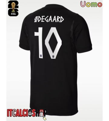 Norvegia Martin Odegaard #10 Seconda Maglia Mondiali 2026 Manica Corta